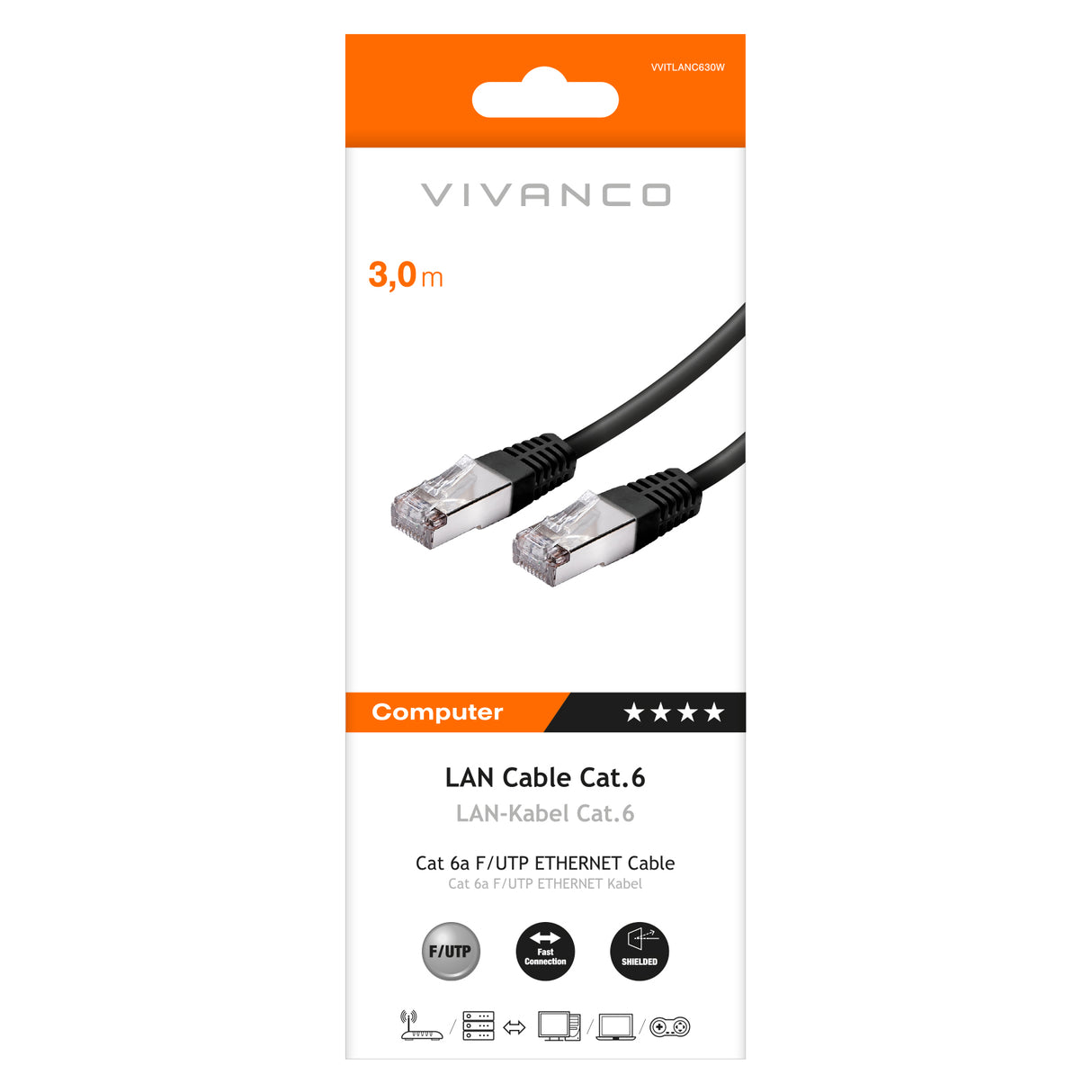 Vivanco Cat 6 netværkskabel