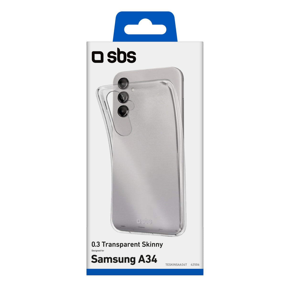 SBS Skinny cover til Samsung Galaxy A34®. Gennemsigtig