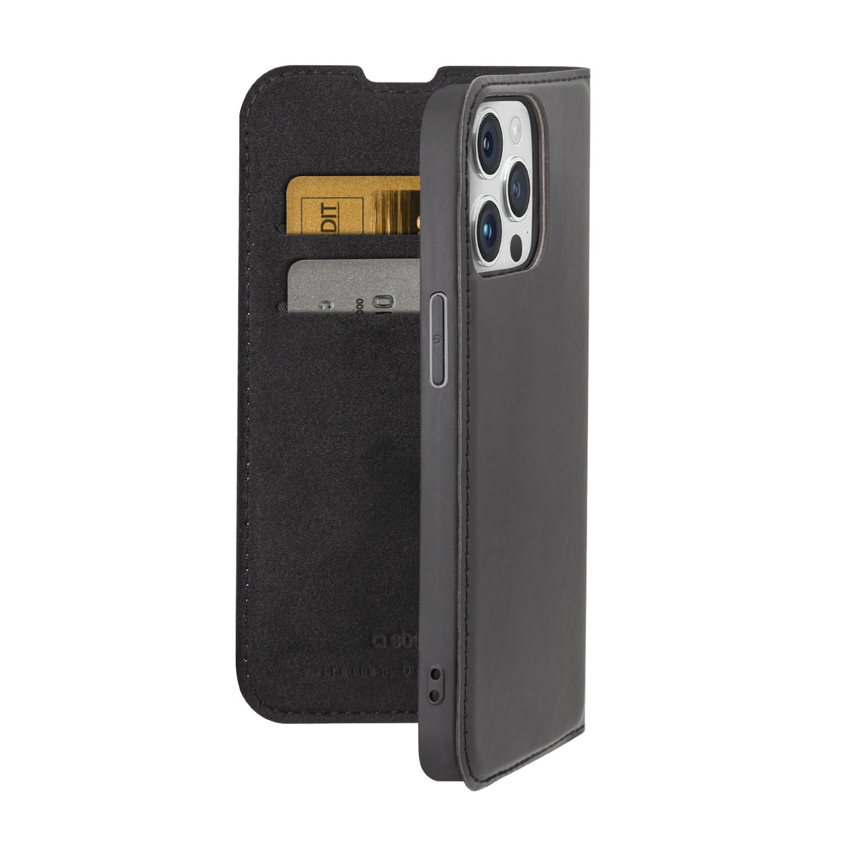 SBS Book Wallet Lite cover til iPhone 15 Pro Max®. Sort