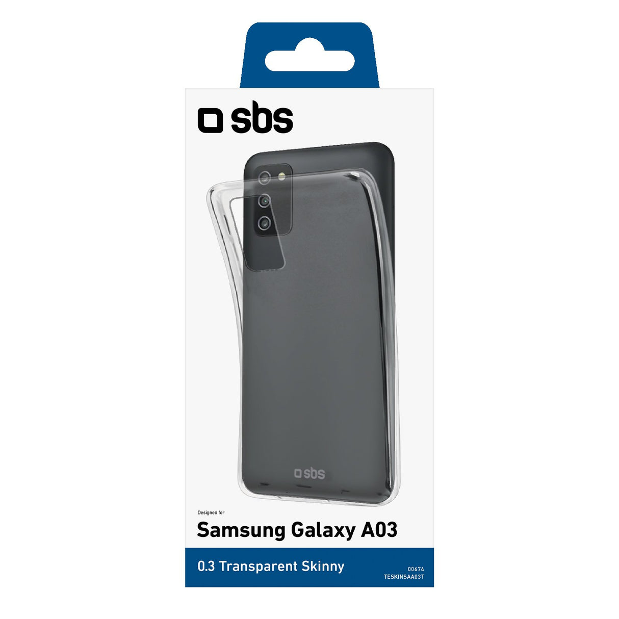 SBS Skinny cover til Samsung Galaxy A03®. Gennemsigtig
