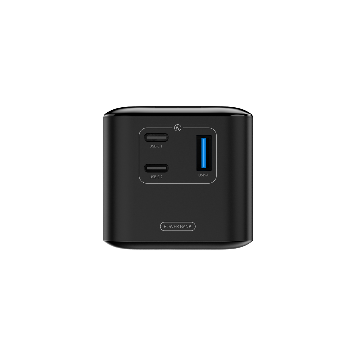 Energizer 140W højhastigheds USB-C PD & USB-A Power Bank. Sort