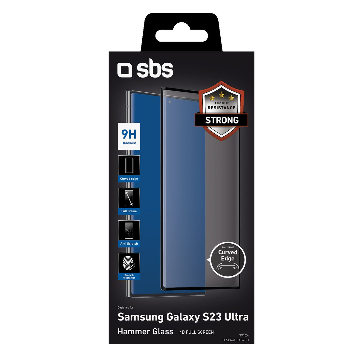 SBS 4D beskyttelsesglas til Samsung Galaxy S23 Ultra®
