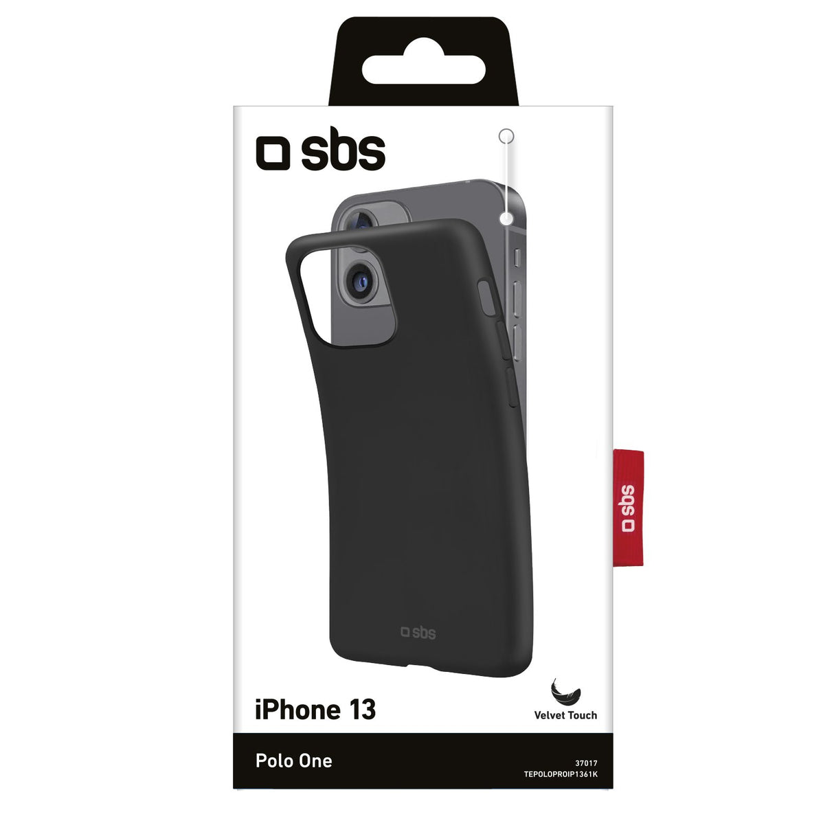 SBS Polo One cover til iPhone 14 / 13®. Sort