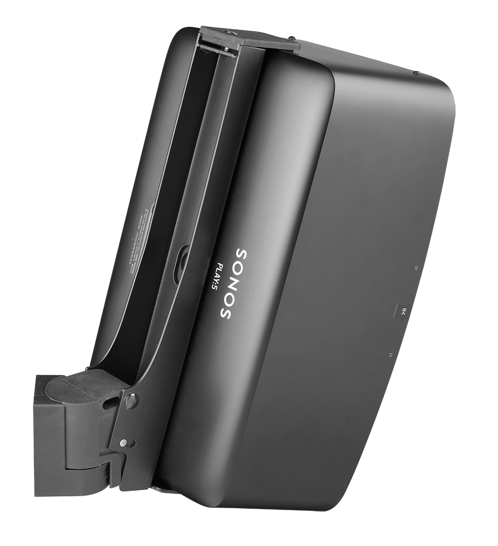 Cavus vægbeslag til Sonos® Five/Play:5. Vertikal. Sort