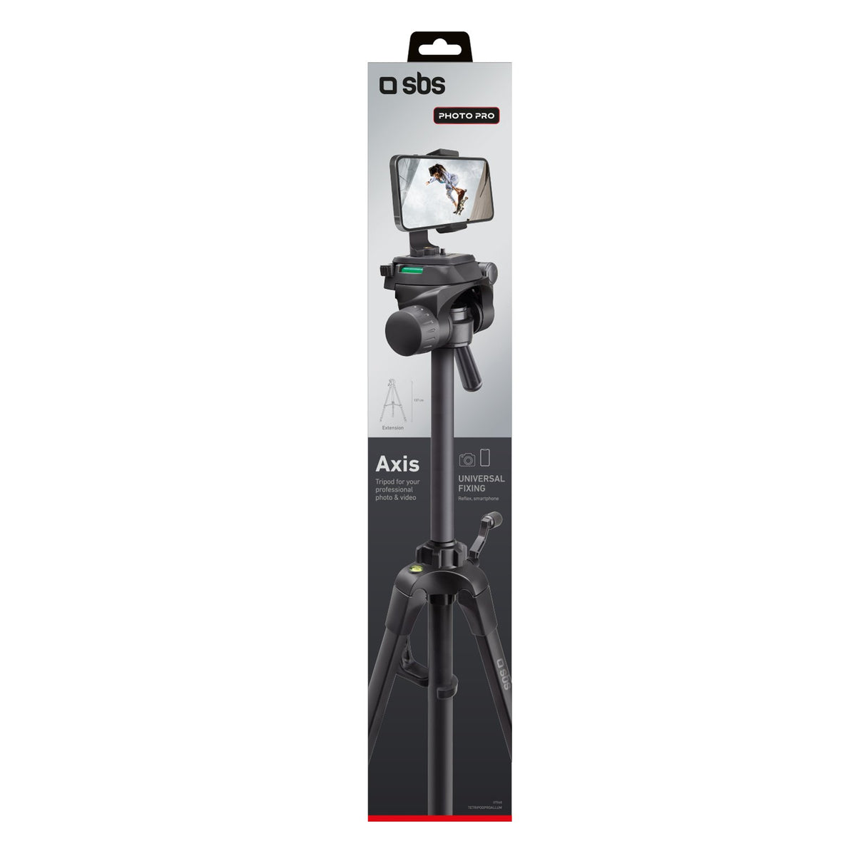 SBS universal tripod som kan forlænges