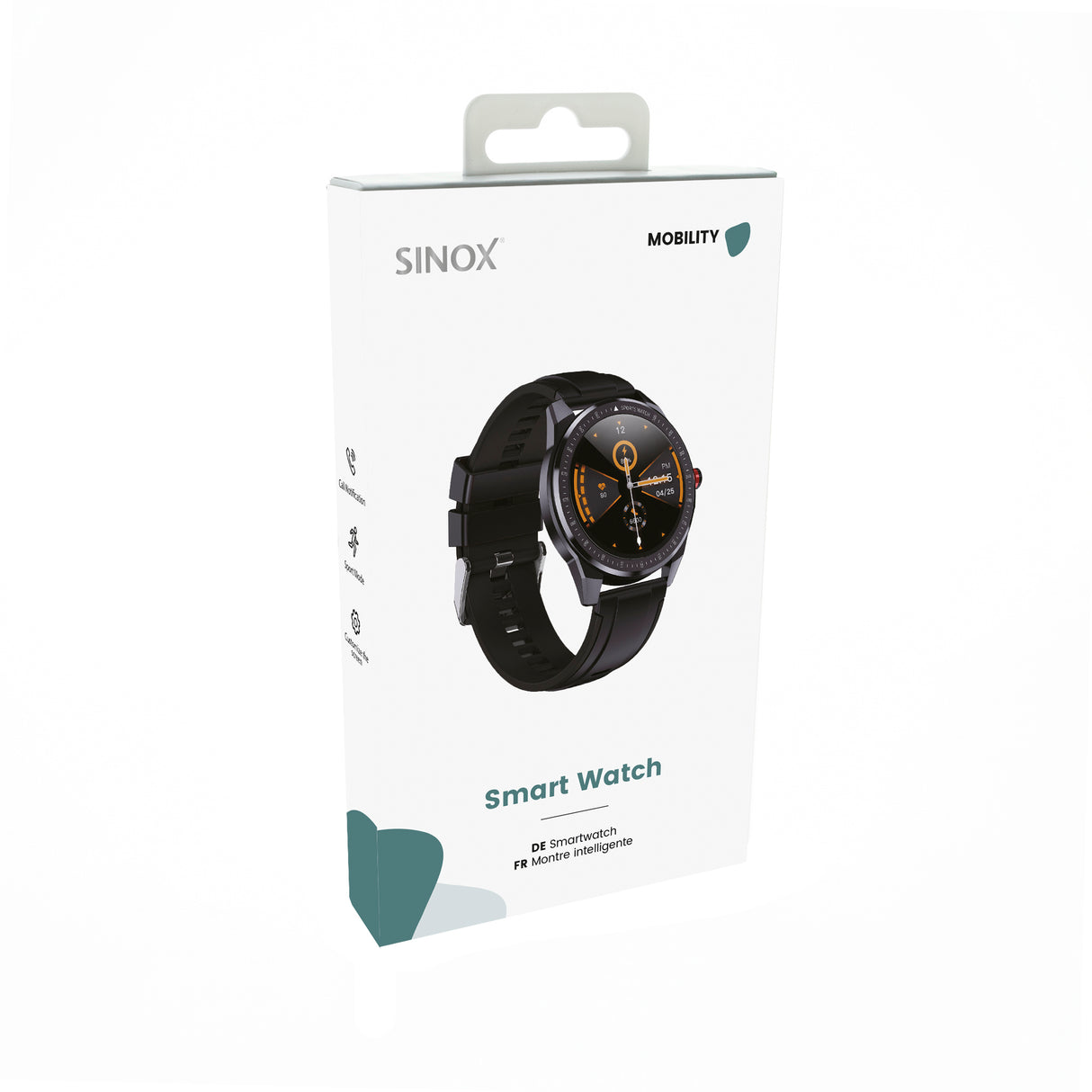 Sinox Lifestyle SPORT smartwatch. Sort