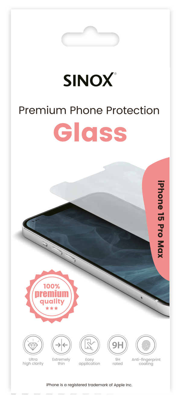 Sinox Protection Glass iPhone 15 Pro Max®