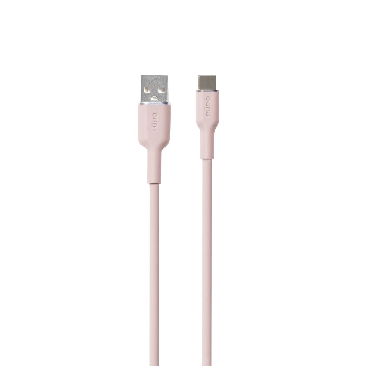 PURO Opladnings- og synkroniseringskabel SOFT fra USB-A til USB-C 1,5 m