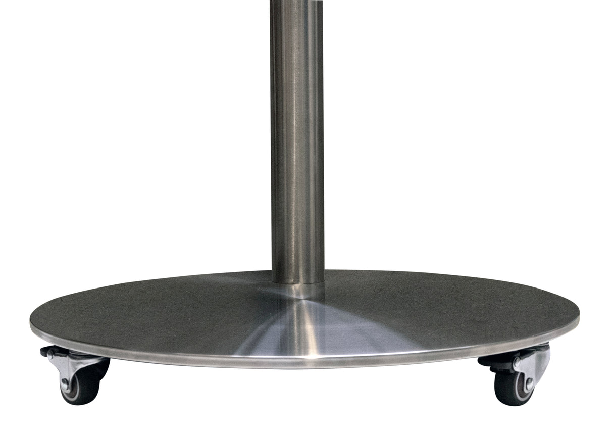 Sinox StandView TV gulvstand med hjul og drejbar top. 26"-65". Alu finish