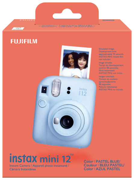 INSTAX Mini 12 kamera. Pastel blå