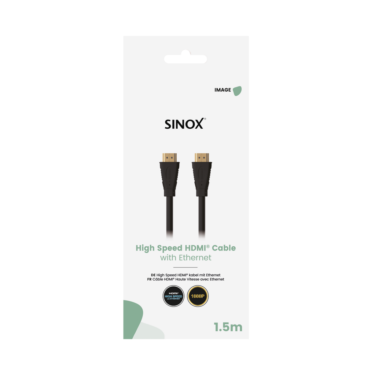 Sinox HDMI™ kabel 4K30Hz+E. 2m. Sort