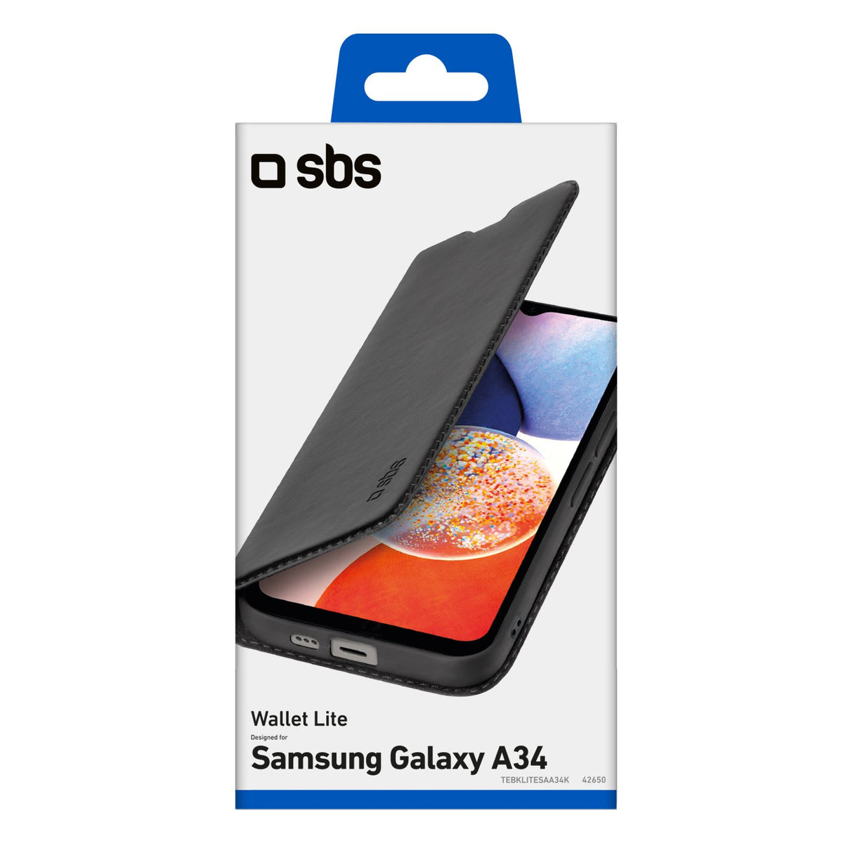 SBS Book Wallet Lite cover til Samsung Galaxy A34®. Sort