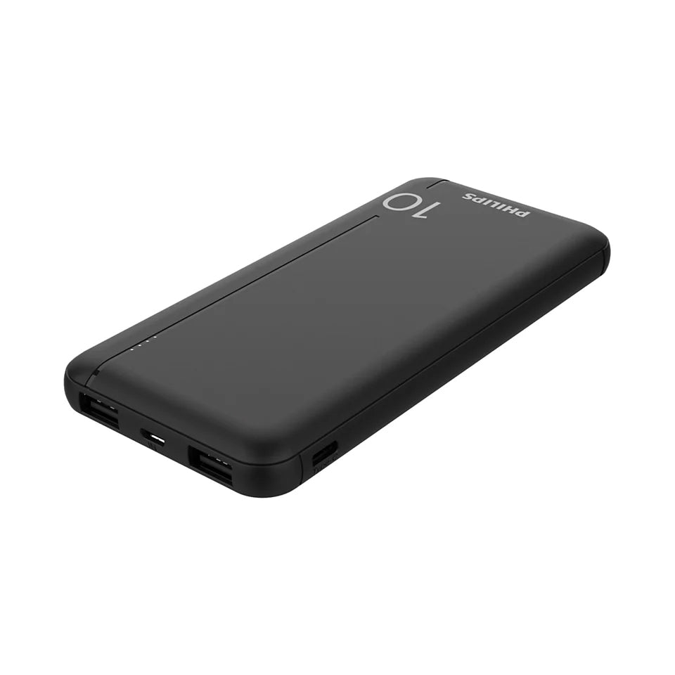 Philips Powerbank 10.000mAh. Sort