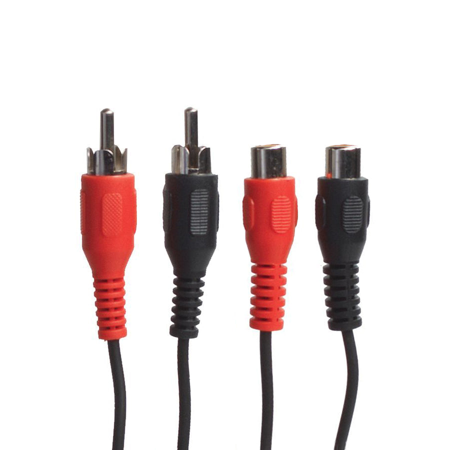 Sinox One Phono forlængerkabel. 5m. Sort