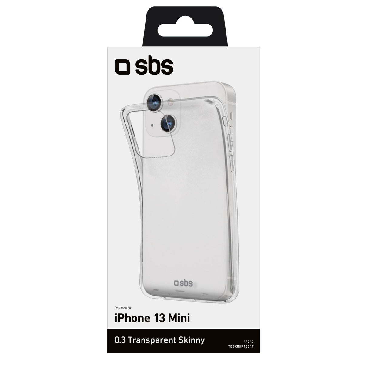 SBS Skinny cover til iPhone 13 mini®. Gennemsigtig