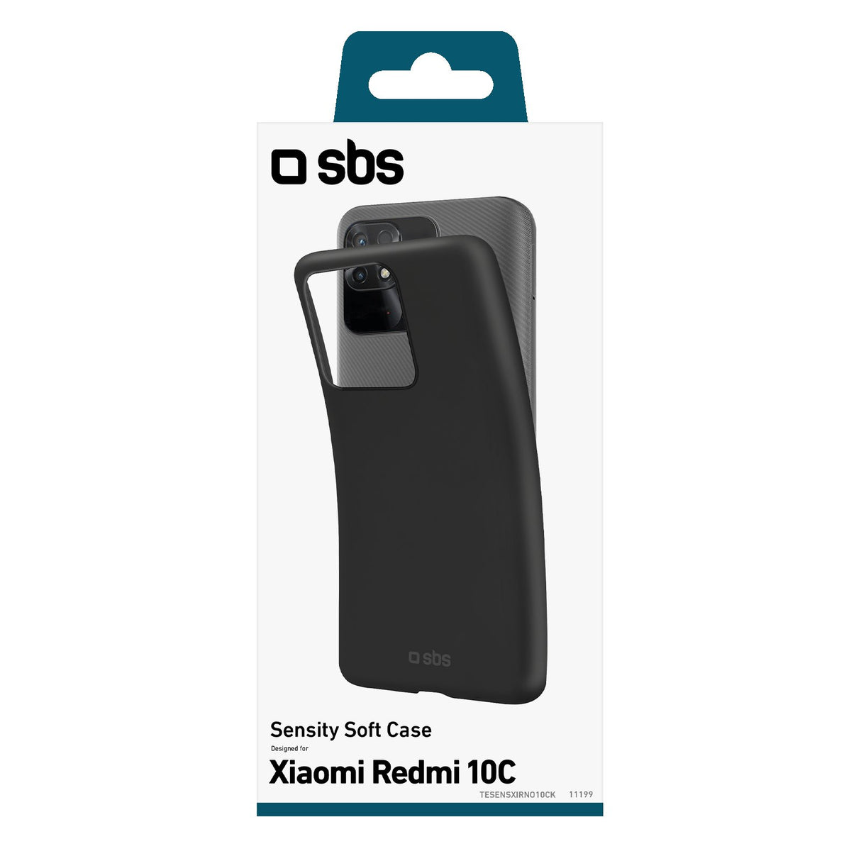 SBS Sensity cover til Xiaomi Redmi 10C®. Sort