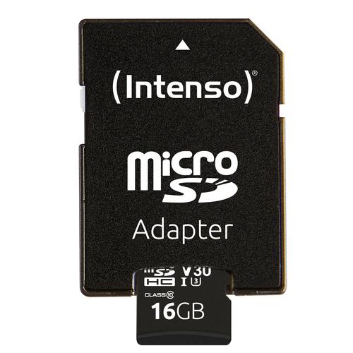 Intenso 3433470 hukommelseskort 16 GB MicroSDHC UHS-I Klasse 10