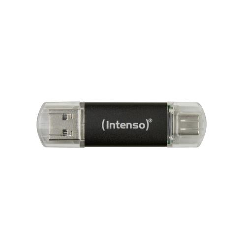Intenso Twist Line USB-nøgle 64 GB USB Type-A / USB Type-C 3.2 Gen 1 (3.1 Gen 1) Anthracit