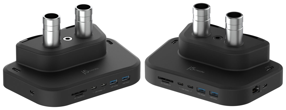 j5create Dual-Monitor Mount with Docking Station
