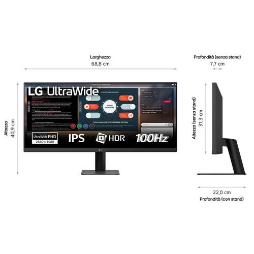 LG 29U511A-B computer monitor 73.7 cm (29") 2560 x 1080 pixels WFHD LCD Black