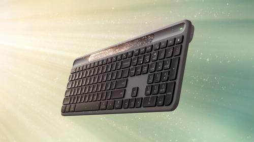 Logitech Signature Slim Solar+ K980 keyboard Universal RF Wireless + Bluetooth QWERTY UK International Graphite