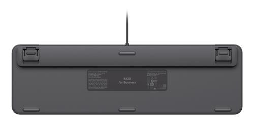 Logitech Signature Slim Wired K620 for Business keyboard Universal USB QWERTY US International Graphite