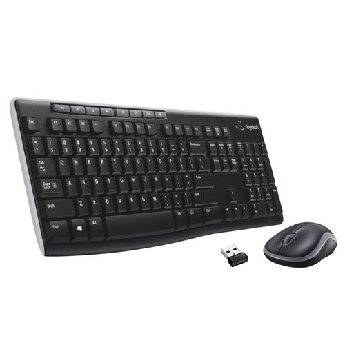 Logitech 920-004508 keyboard Mouse included Home RF Wireless QWERTY US International Black