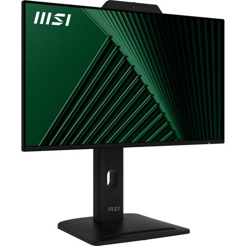 MSI Pro MP242PMG 23.8 Inch Monitor, FHD (1920 x 1080), 120Hz, IPS, 1ms, 1x HDMI 1.4b, 1x DP 1.2a, 1x D-Sub(VGA), 2xUSB 5Gbps Type-A, 1x USB 5Gbps Type-B, Built-in Speakers, Webcam, Anti-Glare, Anti-Flicker, Less Blue light, TÜV Certified, VESA, Kensi
