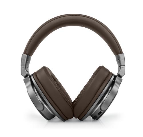 Muse M-278 BT Headset Wireless Head-band Micro-USB Bluetooth Brown, Silver