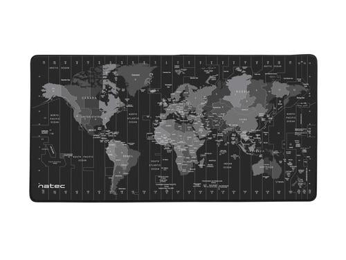 NATEC Time Zone Map Maxi Black, Grey