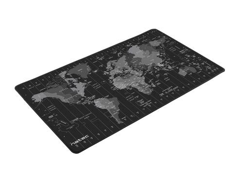 NATEC Time Zone Map Maxi Black, Grey