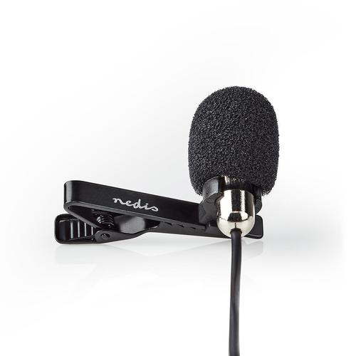 Nedis MICCJ105BK mikrofon Sort, Krom Clip-on mikrofon