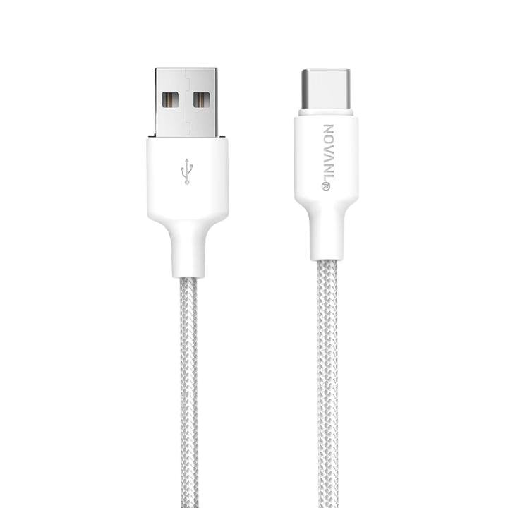 NOVANL SpeedCharge USB A til USB-C kabel 12W (1,5M) hvid