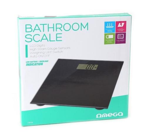 Omega OBSB personal scale Rectangle Black Electronic personal scale