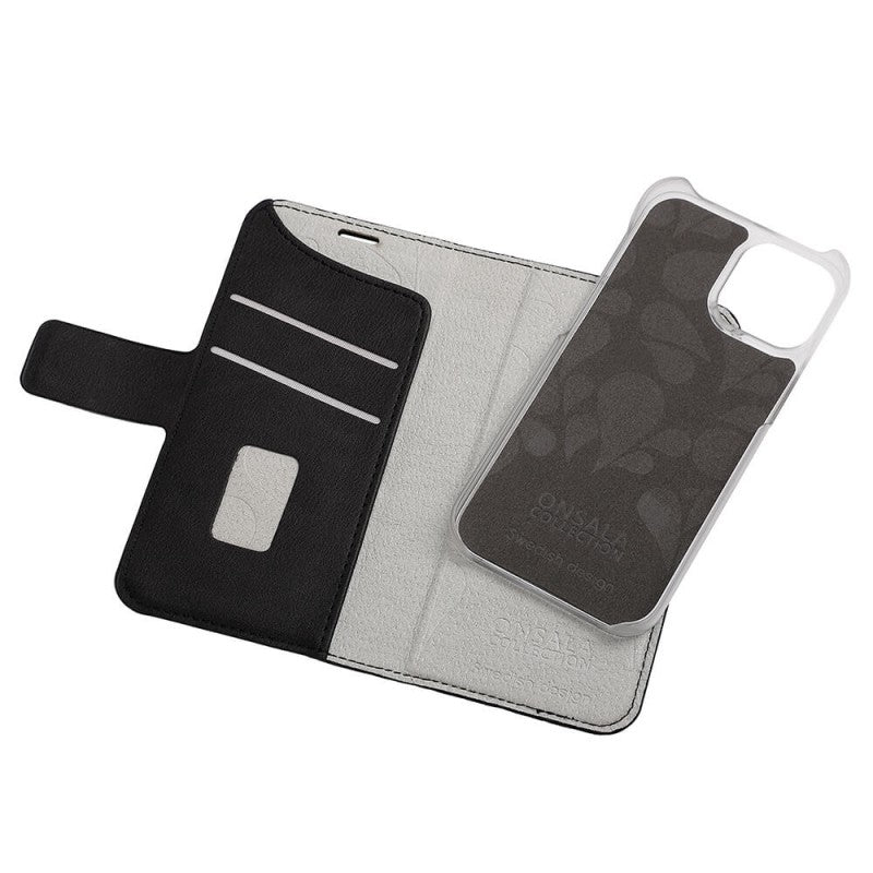 Onsala 2-i-1 magnetisk pungetui til iPhone 13 Mini Midnight Black