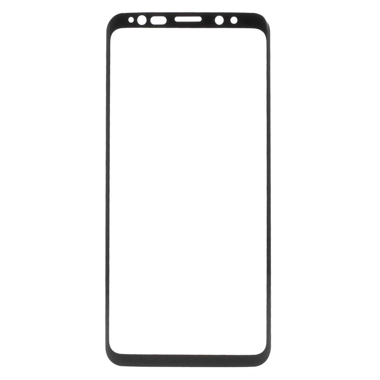 Full-fit Hærdet Glas Skærmbeskytter Galaxy S9 sort (Bulk)