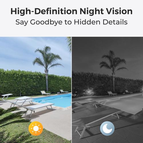 Reolink W320 - 5MP Outdoor Security Camera, 2.4/5 GHz Wi-Fi, Person/Vehicle/Animal Detection, 100ft Night Vision