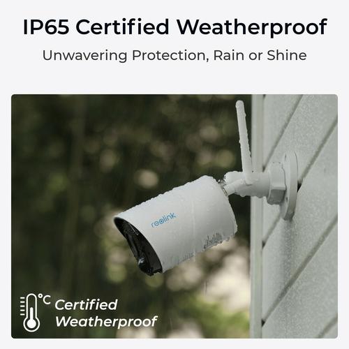 Reolink Argus Series B320 - 3MP Outdoor Battery-Powered Security Camera with Person/Vehicle Detection, Two-Way Audio