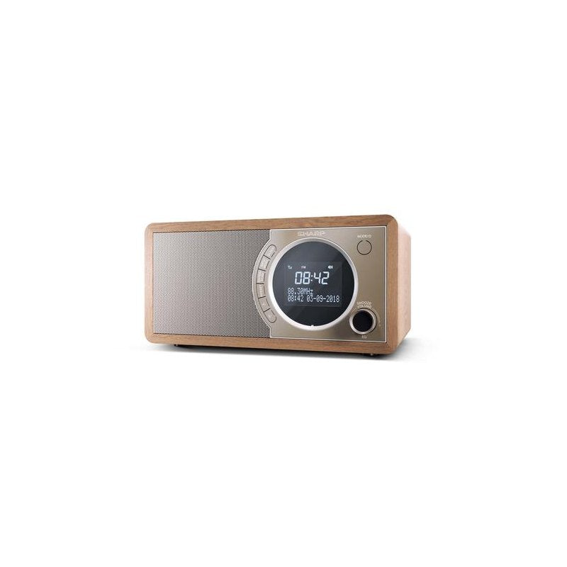 Sharp DR-450 DAB+, FM radio Personal Digital Brown, Stainless steel