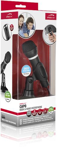 SPEEDLINK CAPO Sort Karaoke mikrofon