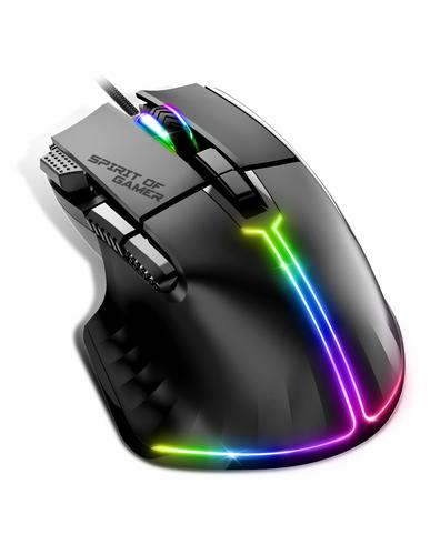 Spirit of Gamer PRO-M5 mouse Gaming Right-hand USB Type-A Optical 12800 DPI