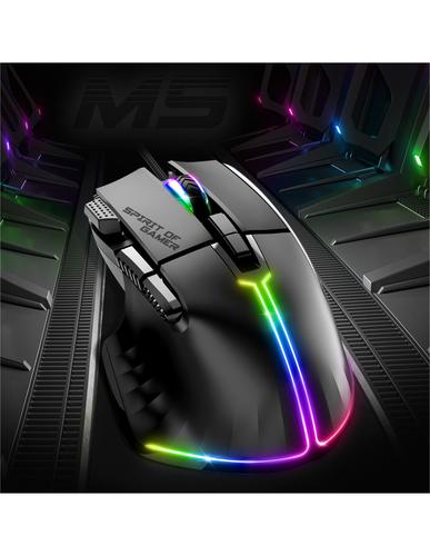 Spirit of Gamer PRO-M5 mouse Gaming Right-hand USB Type-A Optical 12800 DPI
