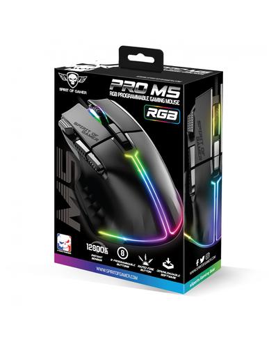 Spirit of Gamer PRO-M5 mouse Gaming Right-hand USB Type-A Optical 12800 DPI