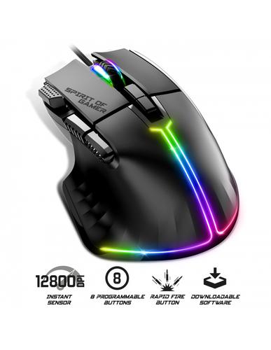 Spirit of Gamer PRO-M5 mouse Gaming Right-hand USB Type-A Optical 12800 DPI