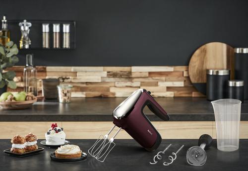 Tefal Powermix Silence HT6525 Hand mixer 500 W Red