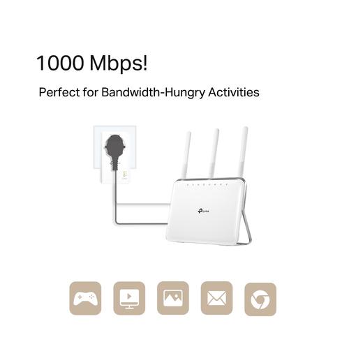TP-Link TL-PA7017P PowerLine network adapter 1000 Mbit/s Ethernet LAN White 1 pc(s)
