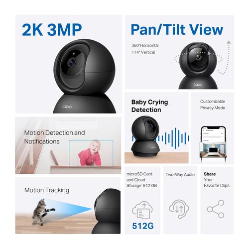 TP-Link Tapo Pan/Tilt Home Security Wi-Fi Camera