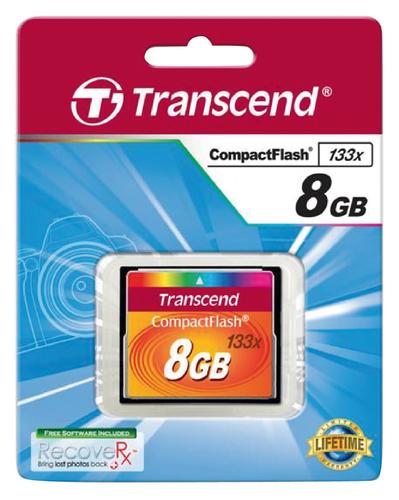 Transcend CompactFlash 133x 8GB