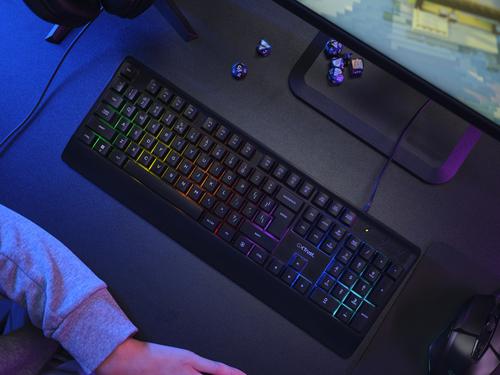 Trust GXT 792 QUADROX keyboard Mouse included Gaming USB QWERTY US English Black