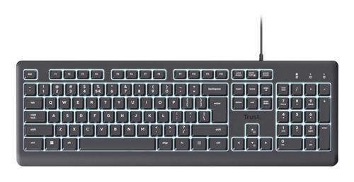 Trust Primo Beleuchtete keyboard Home/Office USB QWERTY US English Black